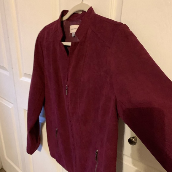 Studio Works Faux Suede Zip Up Jacket/Blazer - Picture 5 of 12